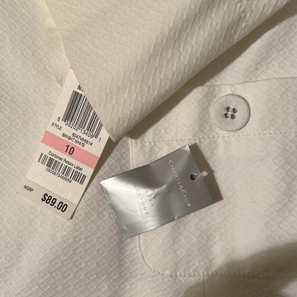 BNWT white lined jacket with 3/4” sleeves - Picture 3 of 4